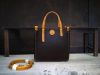 handmade structured mini shopper tote in veg tan cowhide leather - 图片 4
