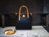 handmade structured mini shopper tote in veg tan cowhide leather - 图片 5