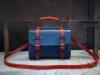Vintage handcrafted camebridge satchel messenger with top handle and antique-brass hardware - 图片 2