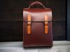 handcrafted hiking trekking rucksack Backpack in veg tan calfskin - 图片 6