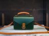 handcrafted structured messenger handbag with antique brass hardware - 图片 4