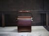 handcrafted cosmetic case handbag in veg tan calfskin - 图片 2