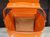 handcrafted cosmetic case handbag in veg tan calfskin - 图片 9