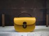 handmade shoulder saddle handbag in veg tan calfskin