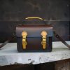 Vintage shoulder satchel handbag in veg-tan calfskin - 图片 10