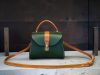 Handmade Leather Satchel – Structured Messenger Bag with Adjustable Strap