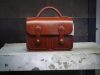 Handmade Leather Cambridge Satchel – Classic Vegetable-Tanned Leather Crossbody Bag