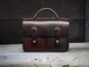 Handmade Leather Cambridge Satchel – Classic Vegetable-Tanned Leather Crossbody Bag - 图片 7