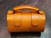Artisan Leather Bowl Bag – Handmade Vegetable-Tanned Leather Satchel - 图片 10