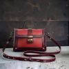 Handmade Leather Satchel – Classic Structured Messenger Bag with Adjustable Strap - 图片 3