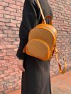 proppy-chic leather-canvas handmade convertible backpack-Travel Daypack for Essentials - 图片 2
