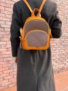proppy-chic leather-canvas handmade convertible backpack-Travel Daypack for Essentials