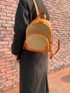 proppy-chic leather-canvas handmade convertible backpack-Travel Daypack for Essentials - 图片 10