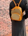 proppy-chic leather-canvas handmade convertible backpack-Travel Daypack for Essentials - 图片 11