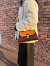 Handmade Italian Vegetable-Tanned Leather Messenger Bag – Structured Satchel Crossbody - 图片 15