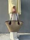 Leather&canvas Neverfull carryall travel handbag/holiday beach tote with matched clutch - 图片 6
