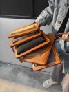 Premium Canvas & Leather Organizer Bag – Versatile Flat Clutch for Travel and Essentials - 图片 2