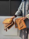 Premium Canvas & Leather Organizer Bag – Versatile Flat Clutch for Travel and Essentials - 图片 3