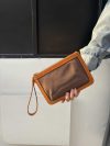 Premium Canvas & Leather Organizer Bag – Versatile Flat Clutch for Travel and Essentials - 图片 7