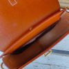 handcrafted crossbody saddle flap-wooden-ring top handle handbag in veg tan calfskin - 图片 16