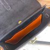 handcrafted crossbody saddle flap-wooden-ring top handle handbag in veg tan calfskin - 图片 10