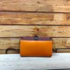 Premium Canvas & Leather shoulder small square Bag in veg-tan calfskin - 图片 12