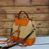 Convertible Leather & Canvas Backpack – Handmade Italian Vegetable-Tanned Leather Crossbody Bag - 图片 10