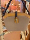 minimalist canvas_leather shoulder underarm tote-italian veg-tan cowhide