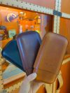 Handmade Italian Vegetable-Tanned Leather 3-Finger Cigar Case – Premium Portable Cigar Holder - 图片 2