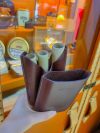 Handmade Italian Vegetable-Tanned Leather 3-Finger Cigar Case – Premium Portable Cigar Holder - 图片 8