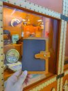 leatehr & canvas bifold medium wallet card passport holder in veg tan calfskin - 图片 3