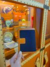leatehr & canvas bifold medium wallet card passport holder in veg tan calfskin - 图片 8