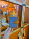 leatehr & canvas bifold medium wallet card passport holder in veg tan calfskin - 图片 9