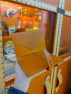 leatehr & canvas bifold medium wallet card passport holder in veg tan calfskin - 图片 11