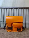 Premium Italian Leather Messenger Bag – Minimalist Structured Work Satchel for Men & Women