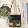 Premium Italian Leather Messenger Bag – Minimalist Structured Work Satchel for Men & Women - 图片 2