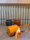 handcrafted Cylindrical vanity case /Compact Structured Crossbody Handbag - 图片 7