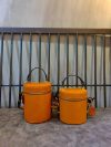 handcrafted Cylindrical vanity case /Compact Structured Crossbody Handbag - 图片 9