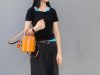 handcrafted Cylindrical vanity case /Compact Structured Crossbody Handbag