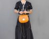 minimalist equestrian-chic crossbody saddle messenger handmade from veg-tan calfskin
