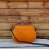 minimalist equestrian-chic crossbody saddle messenger handmade from veg-tan calfskin - 图片 12