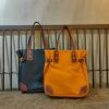 slouchy travel carryall handbag handcrafted shopper tote in veg tan calfskin - 图片 2