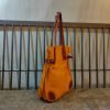 slouchy travel carryall handbag handcrafted shopper tote in veg tan calfskin - 图片 7