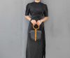 handcrafted crossbody saddle flap-wooden-ring top handle handbag in veg tan calfskin - 图片 8