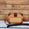 Premium Italian Leather handmade mini Trunk Bag – Minimalist Hard-Case Crossbody Purse - 图片 10