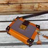 Premium Italian Leather handmade mini Trunk Bag – Minimalist Hard-Case Crossbody Purse - 图片 15