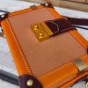 Premium Italian Leather handmade mini Trunk Bag – Minimalist Hard-Case Crossbody Purse - 图片 20