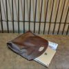 Handmade Italian Vegetable-Tanned Leather Foldable Clutch – Minimalist Large Portfolio Bag - 图片 9