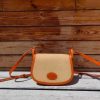 Handmade Italian Vegetable-Tanned Leather & Canvas Saddle Bag – Classic Equestrian Crossbody