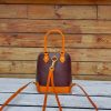 structured dome handbag shell-shaped small backpack in italy veg-tan calfskin - 图片 6